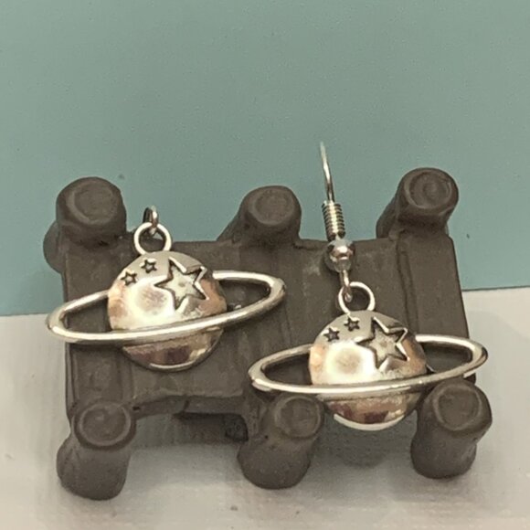 Planet Earring, Science Earring, Astronomy Earring, Star Earring, Gift Idea - Picture 3 of 9